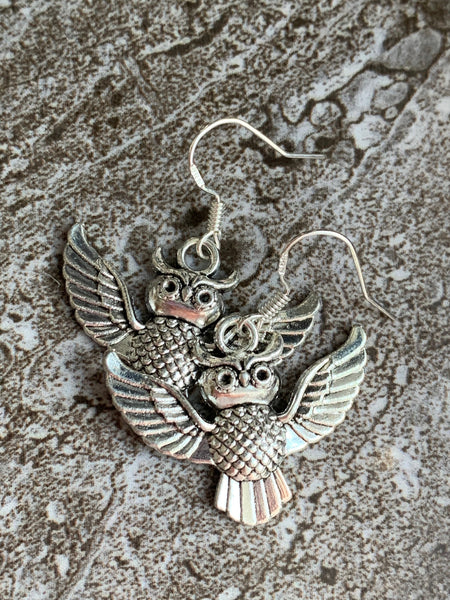 Boucles d’oreilles hiboux Comme un ange