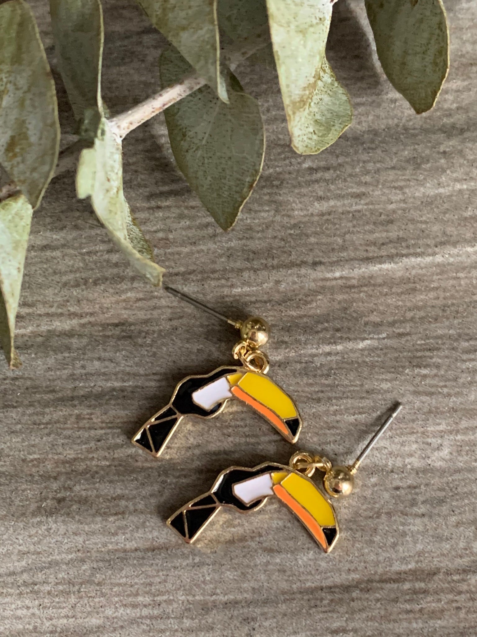 Boucles d’oreilles toucan Comme un ange