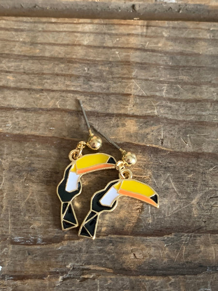 Boucles d’oreilles toucan Comme un ange