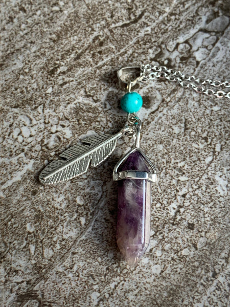 Pendule améthyste Comme un ange
