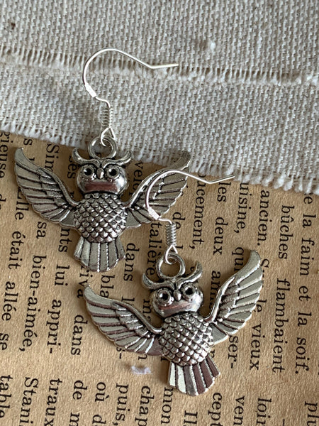 Boucles d’oreilles hiboux Comme un ange