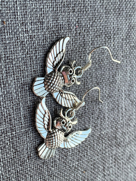 Boucles d’oreilles hiboux Comme un ange