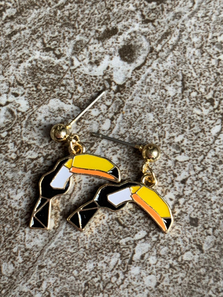 Boucles d’oreilles toucan Comme un ange