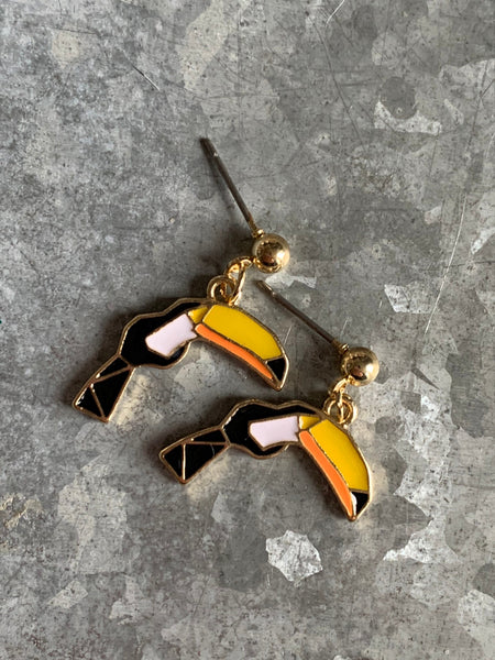 Boucles d’oreilles toucan Comme un ange