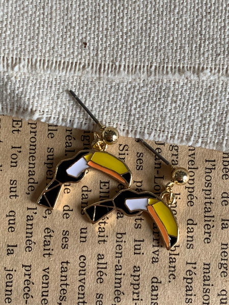 Boucles d’oreilles toucan Comme un ange