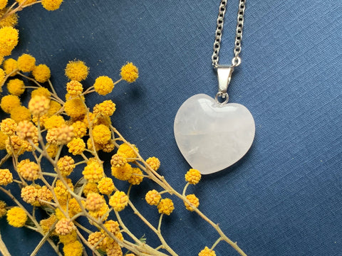 Collier breloque coeur alliage de métaux argent Comme un ange