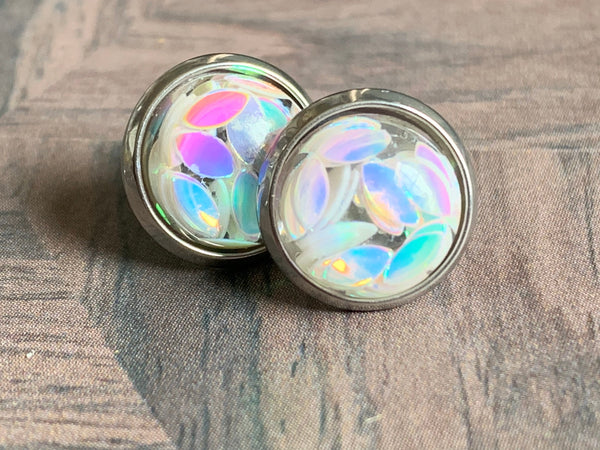 Cabochon légèreté petite sirène couleur blanc rose mauve bleu Comme un ange