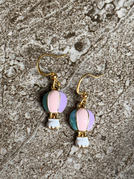 Boucles oreilles montgolfière Comme un ange