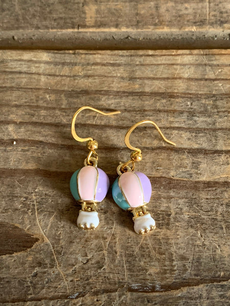 Boucles oreilles montgolfière Comme un ange