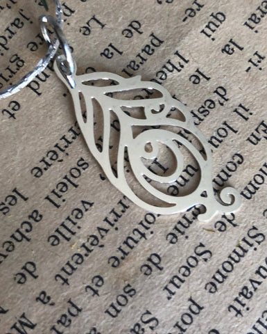 Collier stainless plume d’ange Comme un ange