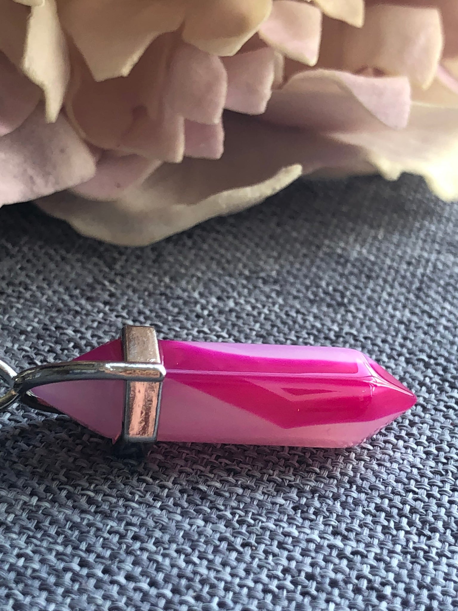 Pendule rose fushia Comme un ange