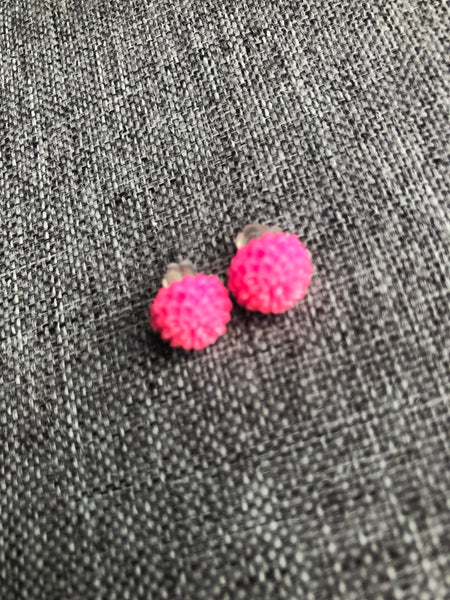 Cabochon fleurs rose fushia Comme un ange