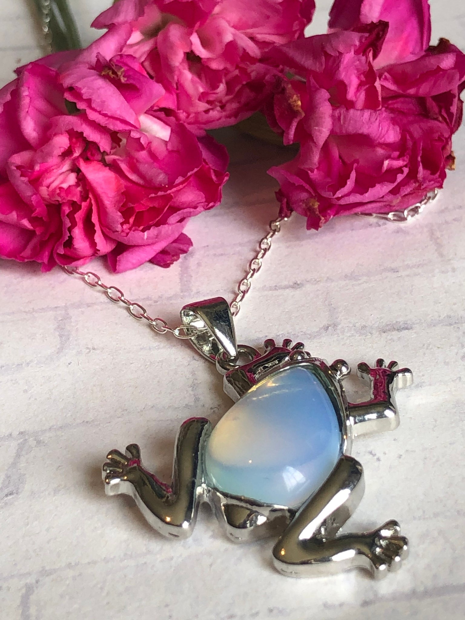 Collier petite grenouille Comme un ange