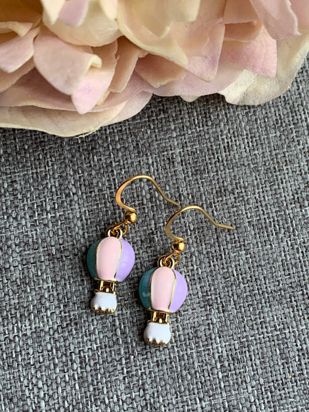 Boucles oreilles montgolfière Comme un ange