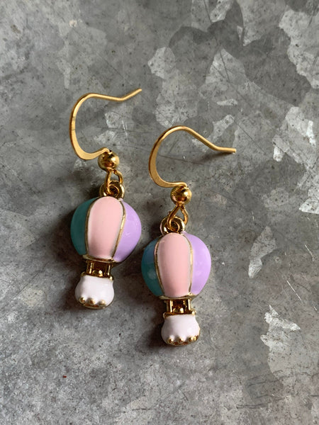 Boucles oreilles montgolfière Comme un ange