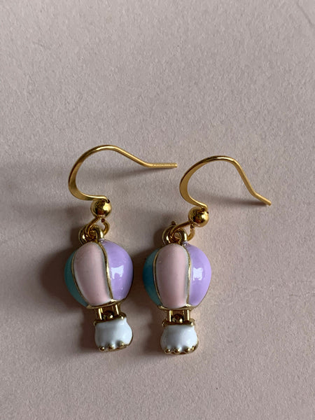 Boucles oreilles montgolfière Comme un ange