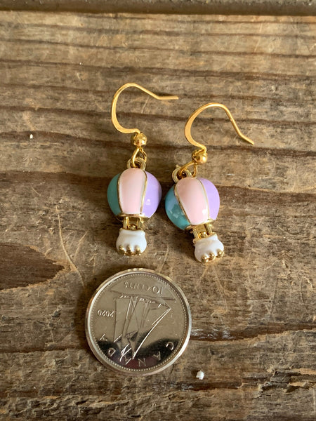 Boucles oreilles montgolfière Comme un ange