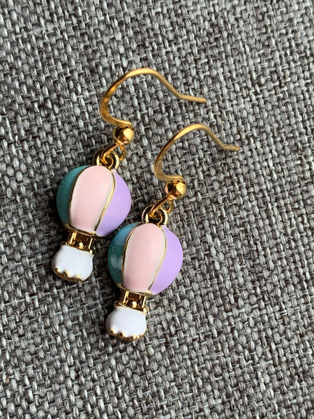 Boucles oreilles montgolfière Comme un ange