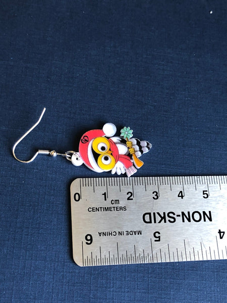 Boucles d’oreilles hibou Comme un ange