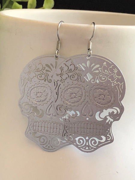 Boucles d’oreilles tête de squelette tête de mort skull jewel Comme un ange