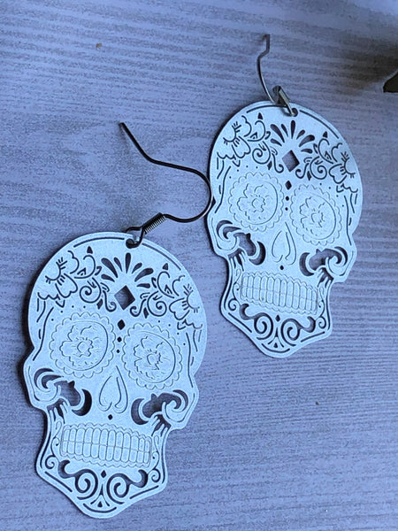 Boucles d’oreilles tête de squelette tête de mort skull jewel Comme un ange