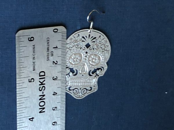 Boucles d’oreilles tête de squelette tête de mort skull jewel Comme un ange