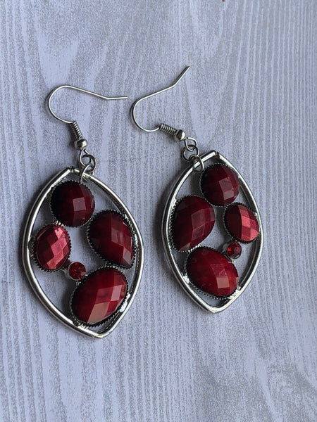 Boucles oreilles rouges Comme un ange