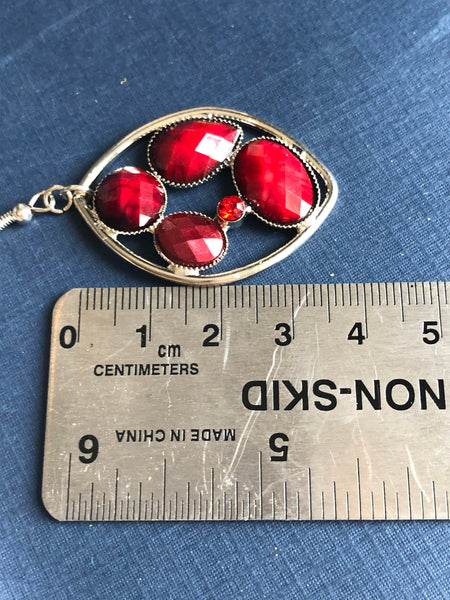 Boucles oreilles rouges Comme un ange
