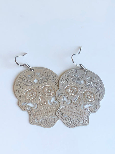 Boucles d’oreilles tête de squelette tête de mort skull jewel Comme un ange