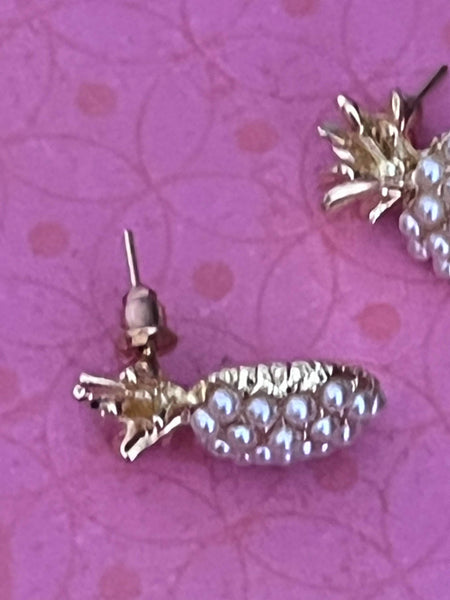 Boucles oreilles ananas petites perles Comme un ange