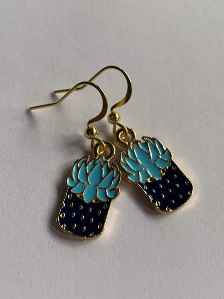 Boucles oreilles plante grasse Comme un ange