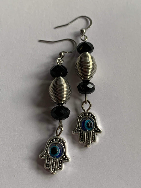 Boucles oreilles main Hamza Comme un ange