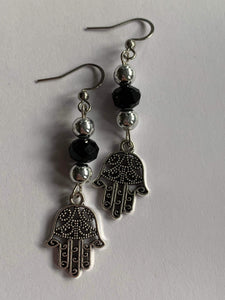 Boucles oreilles mains  protectrices hamza Comme un ange