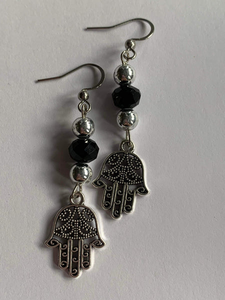 Boucles oreilles mains  protectrices hamza Comme un ange