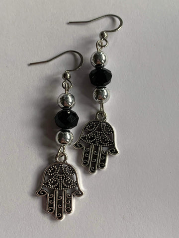 Boucles oreilles mains  protectrices hamza Comme un ange