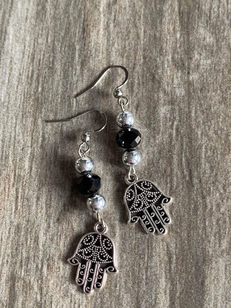 Boucles oreilles mains  protectrices hamza Comme un ange