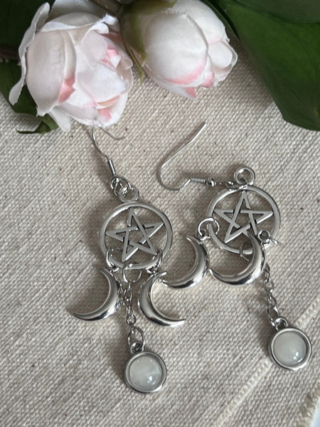 Bijoux wicca petite lune Comme un ange