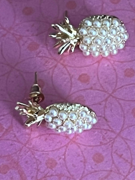 Boucles oreilles ananas petites perles Comme un ange