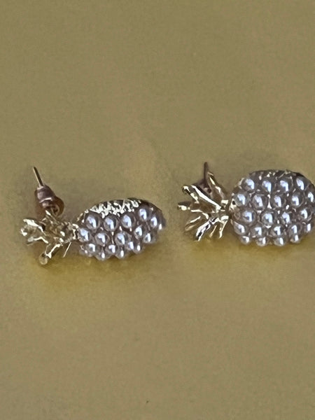 Boucles oreilles ananas petites perles Comme un ange