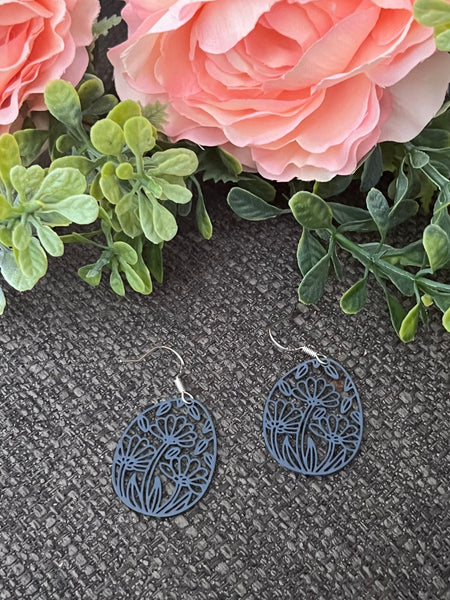 Boucles oreilles œuf de Pâques fleuris Comme un ange