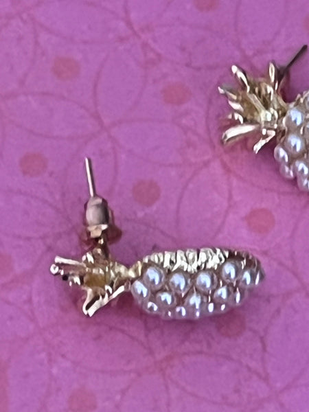 Boucles oreilles perles ananas Comme un ange
