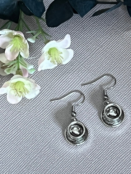 Boucles oreilles tasse café amour Comme un ange