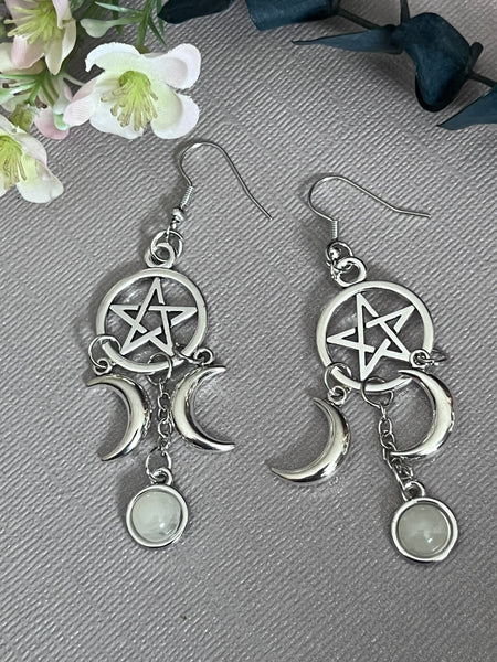 Bijoux wicca petite lune Comme un ange
