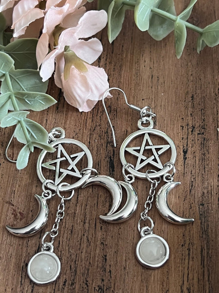 Bijoux wicca petite lune Comme un ange