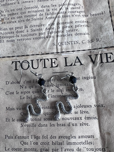 Boucles oreilles serpent Comme un ange