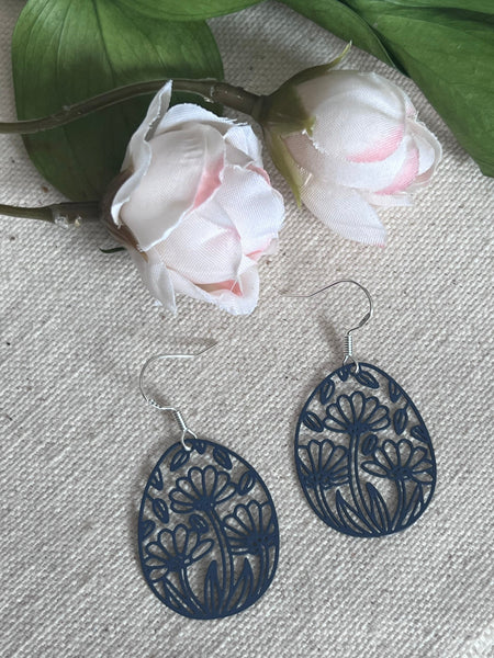 Boucles oreilles œuf de Pâques fleuris Comme un ange