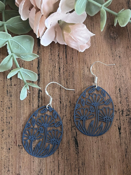 Boucles oreilles œuf de Pâques fleuris Comme un ange