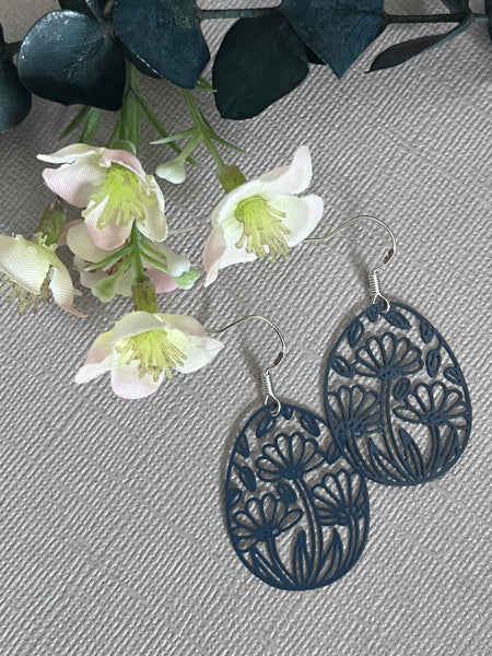 Boucles oreilles œuf de Pâques fleuris Comme un ange