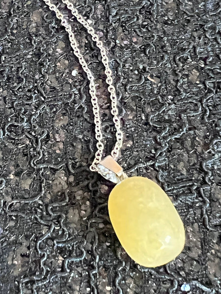 Pendentif collier jaune Comme un ange