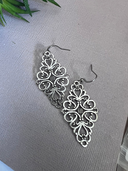 Boucles oreilles dentelles vintages Comme un ange